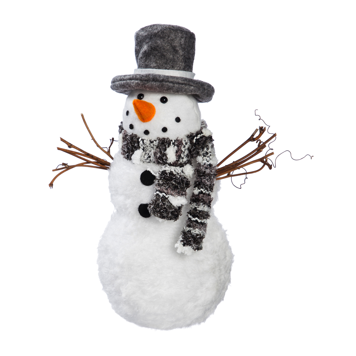 LED Fabric Snowman With Scarf